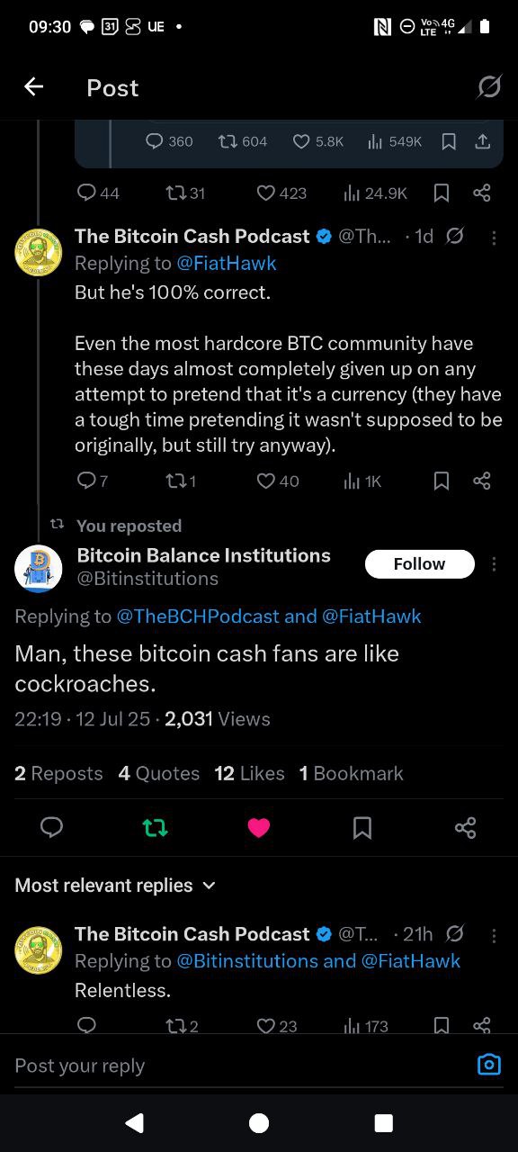 BCH cockroaches